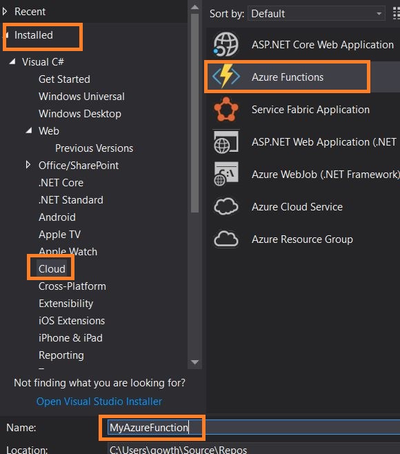 Develop And Deploy Azure Function Using Visual Studio - Colorful Illustrations - Classic Desktop Collection